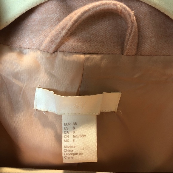 H&M Light Pink Peacoat - Picture 5 of 6